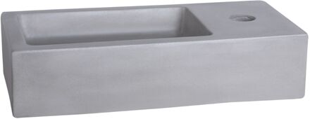 Differnz Ravo Fontein - Wasbak Beton - Lichtgrijs - 38.5 x 18.5 x 9 cm