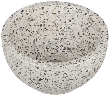 Differnz River waskom - 23x23x12cm - terrazzo zwart/wit 36.102.24 Zwart/wit gemêleerd