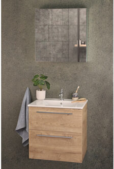 Differnz Spiegelkast Differnz Basic 2-Deurs 60 x 61,8 x 15 cm Differnz