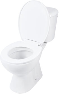 Differnz Toiletpot Differnz Staand Met PK Uitgang Inclusief Toiletbril Wit