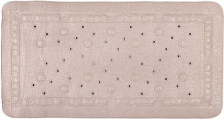 Differnz Tutus inlegmat bad, anti-slip laag - 100% PVC - Taupe - 68 x 36 cm