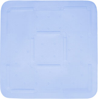Differnz Tutus inlegmat douche, anti-slip laag - 100% PVC - Blauw - 55 x 55 cm