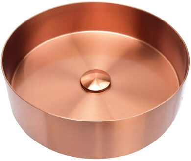Differnz waskom 40x40x11cm RVS koper 38.010.73 Koper mat