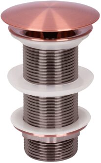 Differnz Wastafel Afvoerplug Differnz Always Open 7 cm Rood Koper
