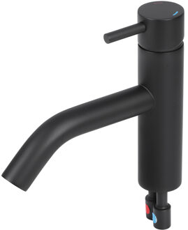 Differnz Wastafelmengkraan Differnz Gebogen Mat Zwart