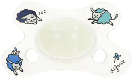 Difrax Difrax Dental 0-6 M fopspeen Wit