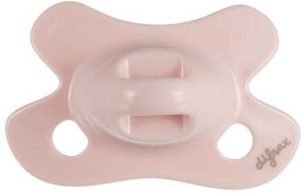 Difrax fopspeen Natural Newborn junior siliconen roze