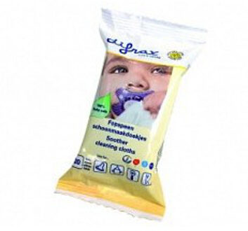 Difrax fopspeen schoonmaakdoekjes (25 stuks) Wit - 000