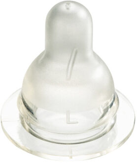 Difrax Natural Flessenspeen - Large - 2 Stuks Transparant