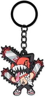 Difuzed Chainsaw Man Rubber Keychain Chainsaw Man