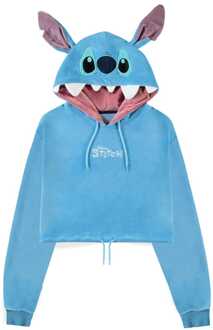Difuzed Lilo & Stitch Cropped Hooded Sweater Stitch Size L