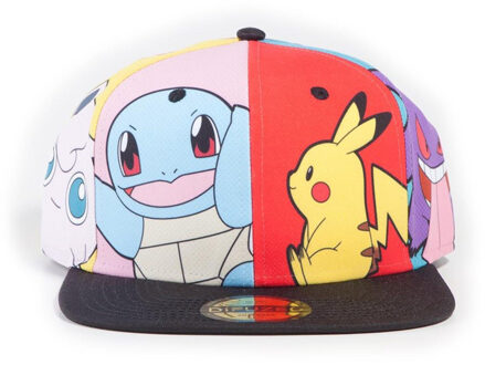 Difuzed Pikachu muliti PopArt Snapback Cap