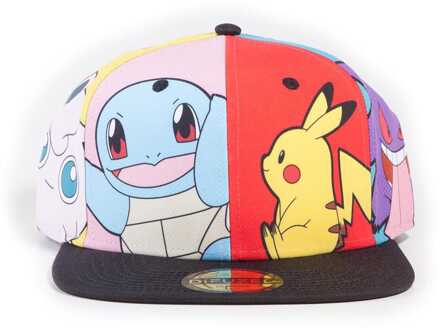 Difuzed Pikachu muliti PopArt Snapback Cap