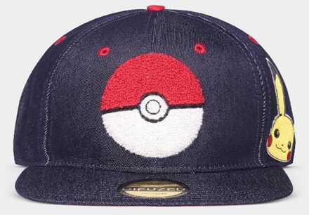 Difuzed Pokemon Denim Snapback Cap Logo
