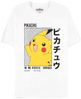 Difuzed Pokemon: Pikachu White T-Shirt Size S