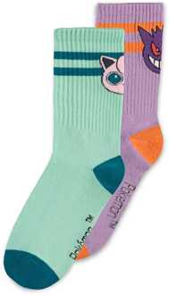 Difuzed Pokemon Socks 2-Pack Heads Grey 35-38