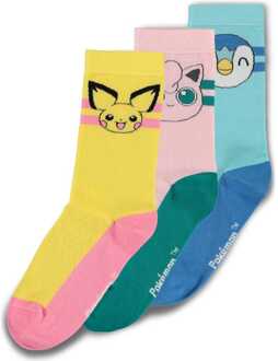 Difuzed Pokémon Socks 3-Pack Crew 35-38