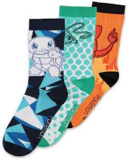 Difuzed Pokemon Socks 3-Pack Crew 39-42