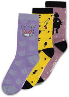 Difuzed Pokémon Socks 3-Pack Crew 39-42