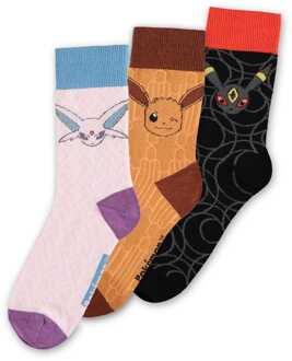 Difuzed Pokémon Socks 3-Pack Eevee Evolution 2.0 43-46