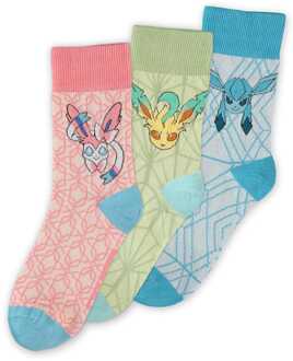 Difuzed Pokémon Socks 3-Pack Eevee Evolution 3.0 35-38