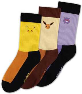 Difuzed Pokémon Socks 3-Pack Starter Pokémon 35-38