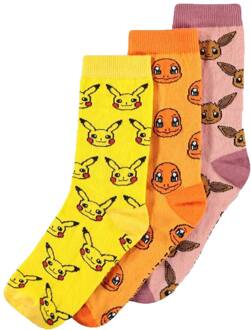 Difuzed Pokémon Socks 3-Pack Three Icons 39-42