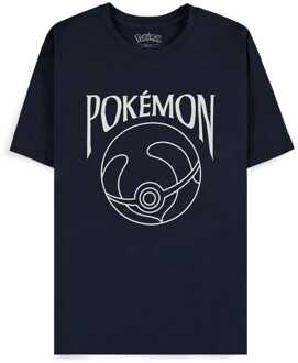 Difuzed Pokémon T-Shirt Navy Heal Ball Size L