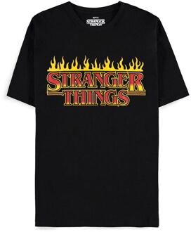 Difuzed Stranger Things T-Shirt Fire Logo Size L