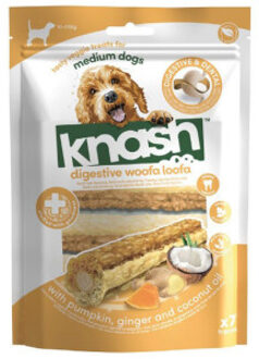 Digestive Woofa Loofa Sticks met pompoen, gember en kokosolie hondensnack 1 x 7 sticks