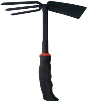 Digger Met Vork Duurzaam Non Slip Cultivator Draagbare Twee Hoofd Tuin Schoffel Roestvrij Hand Tool Graafmachine Wieden Ijzer