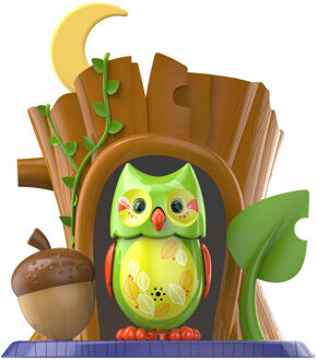 DigiFriends Digi Uiltje groen met boomstronk Silverlit