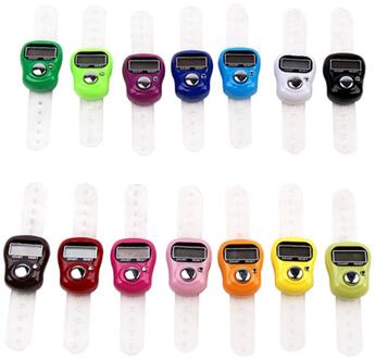 Digit Digitale Lcd Elektronische Golf Vinger Hand Ring Breien Rij Telapparaat Tally Stappenteller Willekeurige Kleur