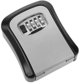 Digit Wall-mounted Password Key Box Key Safe Box Outdoor Combination Password Lock Aluminum Key Storage Box Security Safes