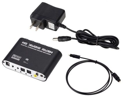Digitaal Naar Analoog 5.1 Kanaals Stereo AC3 Audio Converter Optische Spdif Coaxiale Aux Naar 6 Rca Sound Decoder Versterker US plug