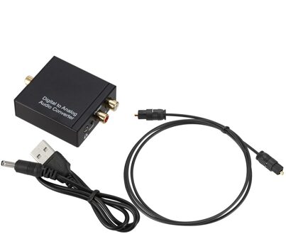 Digitaal Naar Analoog Audio Converter 3.5Mm Optical Fiber Toslink Coaxiale Signaal Naar Rca R/L Audio Decoder Spdif atv Dac Versterker