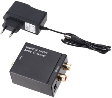 Digitaal Naar Analoog Audio Converter Dac Versterker Box Voor Coaxiale Optische Spdif Signaal Naar Analoog Audio Converter EU plug