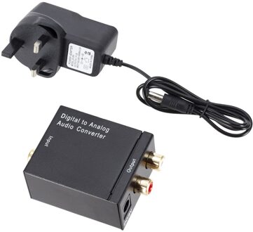 Digitaal Naar Analoog Audio Converter Dac Versterker Box Voor Coaxiale Optische Spdif Signaal Naar Analoog Audio Converter UK plug