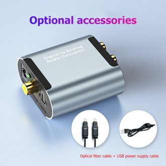Digitaal Naar Analoog Converter Set Coaxiale Toslink Sterke Taaiheid Elektrische Draagbare Signaal Naar Rca R/L Decoder Adapter optical vezel kabel