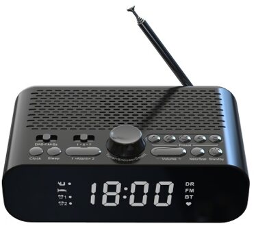 Digital Bedside DAB/FM clock radio with BT streaming play Jumbo LED display