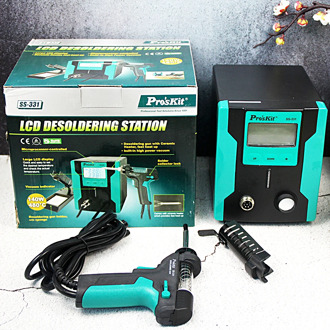 Digital Display Electric Solder Suction Gun SS-331 SS-331H ESD LCD Digital BGA Tin Pump Suction Table Absorb Hot Desoldering