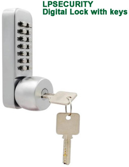 Digital Door Lock/Home Mechanical Lock keypad Unlock via Password/Code/Key House/garden/Greenhouse/basement Wooden Iron Door