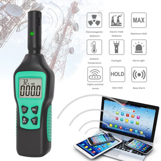 Digital Electromagnetic Field Radiation Detector Temperature Radiation Tester EMF Meter Dosimeter Detector For Computer Phone