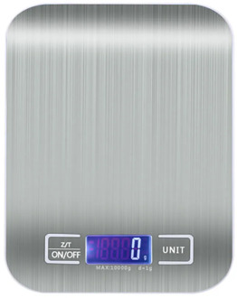 Digital Food Scale Stainless Steel Digital Kitchen Scale 10kg/5kg Precision Food Scales Digital Weight Grams and Oz, Ml,Lboz