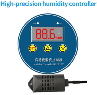 Digital Humidity Controller ZFX-W1605 220V Humidistat Hygrometer Switch Regulator Sensor