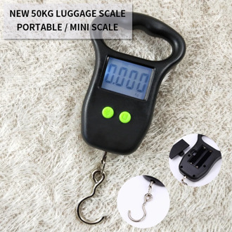 Digital Luggage Scale with Comfortable Handle Hook 110lb/50kg for Fishing Luggage Steelyard Hanging Electronic Scale Electronic