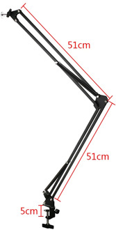 Digital Microscope Surveillance Cameras Desktop Arm Stand Table Mounting Clamp Suspension Scissor Holder