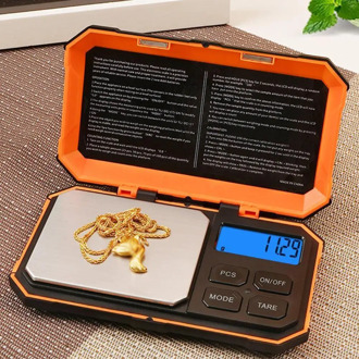 Digital Mini Scale 200g 0.01g Pocket Scale with 50g Weight Electronic Scale Calibration For Food Tablets Jewelry W5D0