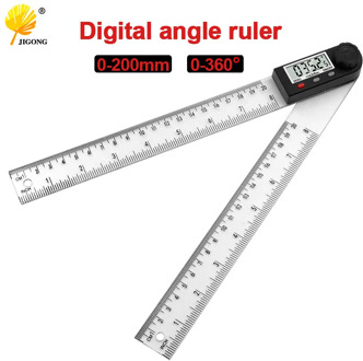Digital protractor Angle ruler 200mm 8inch Angle Finder Meter Stainless Steel 360 degree protractor inclinometer