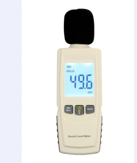 Digital Sound Level Meter Noise Tester 30-130dB In Decibels LCD Screen With Backlight Accuracy Up to 1.5dB Min Max Lock Data